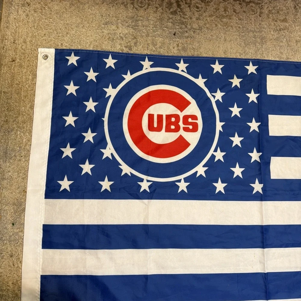 Chicago Cubs Baseball Flag 3x5 Banner USA 3 x 5 Man Cave Flags Stripes